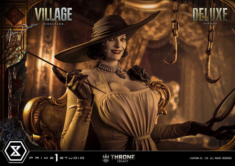 Throne Legacy Resident Evil Village 1/4 Scale Statue: Alcina Dimitrescu Deluxe Version image 25