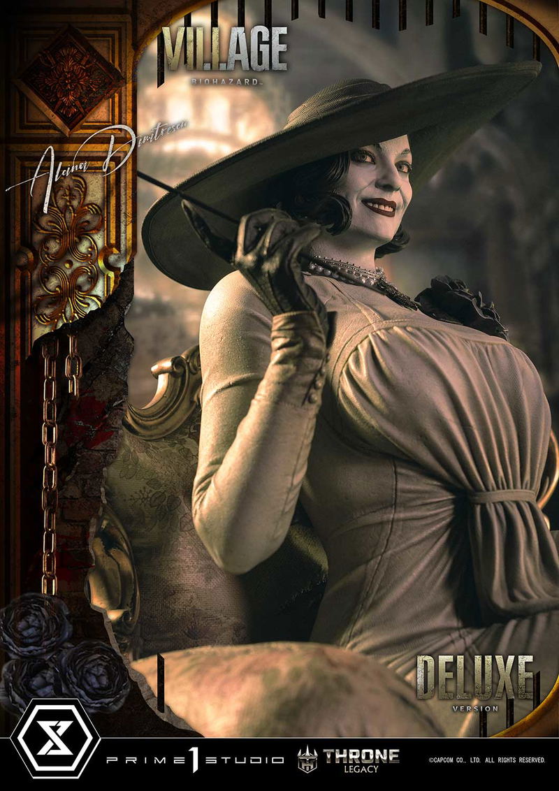 Throne Legacy Resident Evil Village 1/4 Scale Statue: Alcina Dimitrescu Deluxe Version image 2