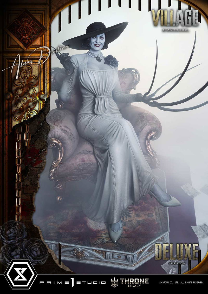 Throne Legacy Resident Evil Village 1/4 Scale Statue: Alcina Dimitrescu Deluxe Version image 3