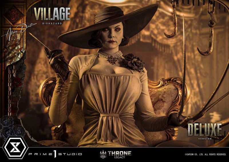 Throne Legacy Resident Evil Village 1/4 Scale Statue: Alcina Dimitrescu Deluxe Version image 40