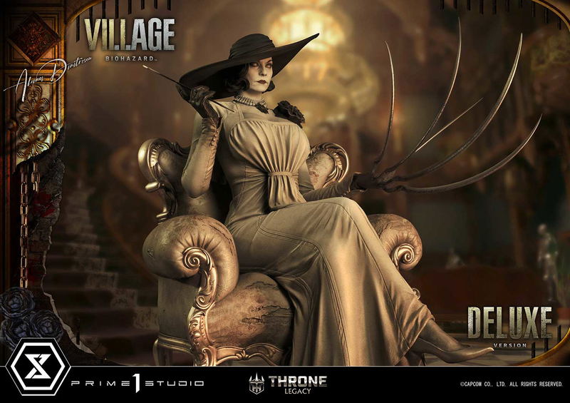 Throne Legacy Resident Evil Village 1/4 Scale Statue: Alcina Dimitrescu Deluxe Version image 45