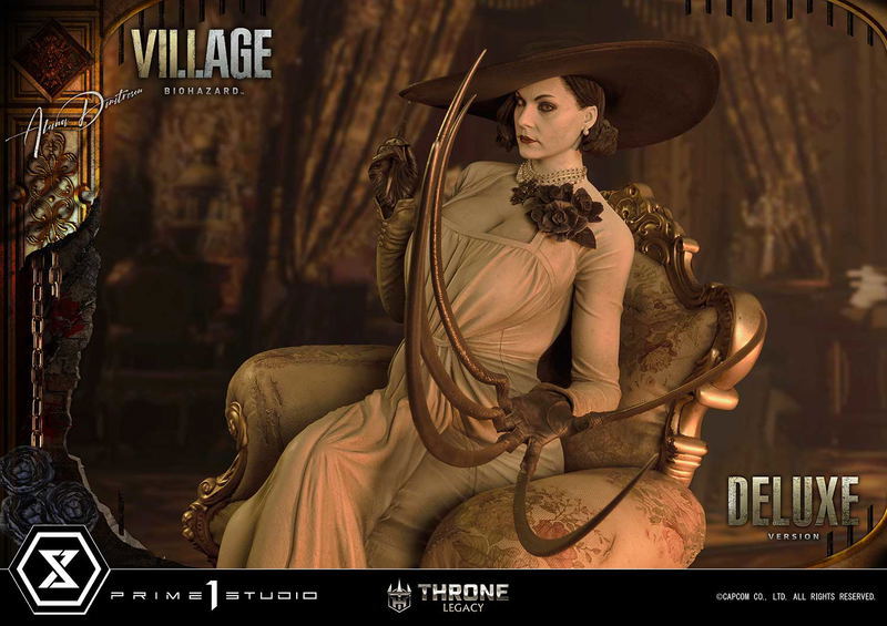 Throne Legacy Resident Evil Village 1/4 Scale Statue: Alcina Dimitrescu Deluxe Version image 48