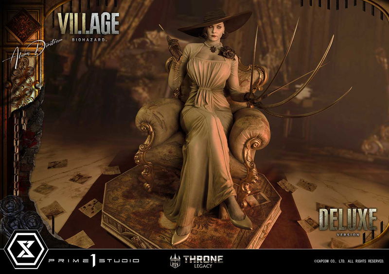 Throne Legacy Resident Evil Village 1/4 Scale Statue: Alcina Dimitrescu Deluxe Version image 49