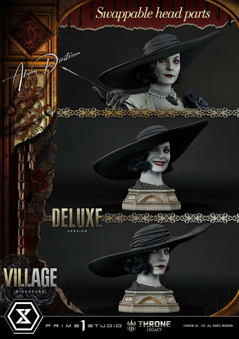 Throne Legacy Resident Evil Village 1/4 Scale Statue: Alcina Dimitrescu Deluxe Version image 65