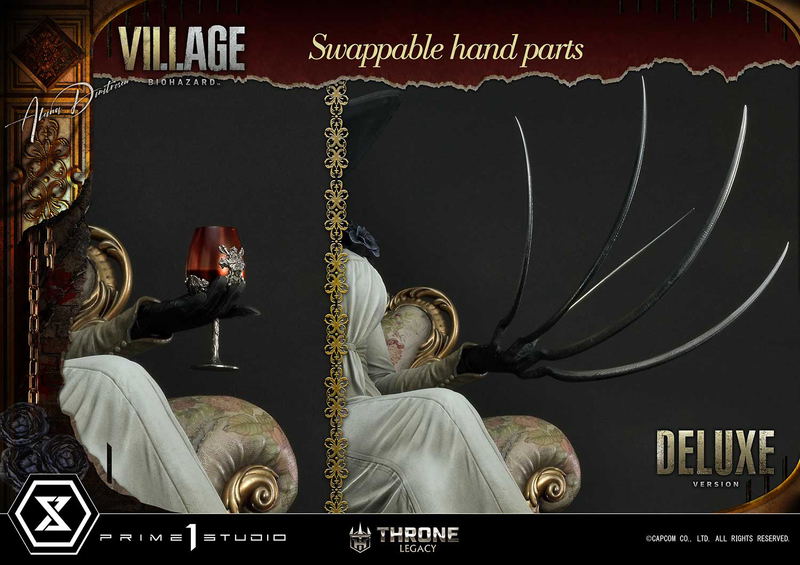 Throne Legacy Resident Evil Village 1/4 Scale Statue: Alcina Dimitrescu Deluxe Version image 66