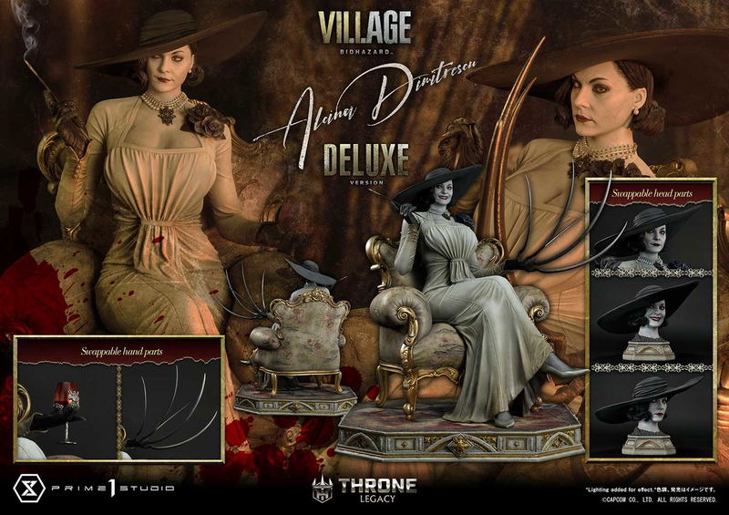 Throne Legacy Resident Evil Village 1/4 Scale Statue: Alcina Dimitrescu Deluxe Version image 69