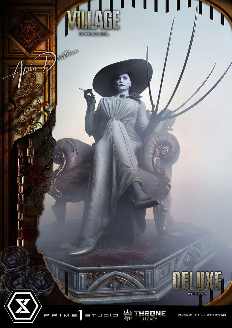 Throne Legacy Resident Evil Village 1/4 Scale Statue: Alcina Dimitrescu Deluxe Version image 6