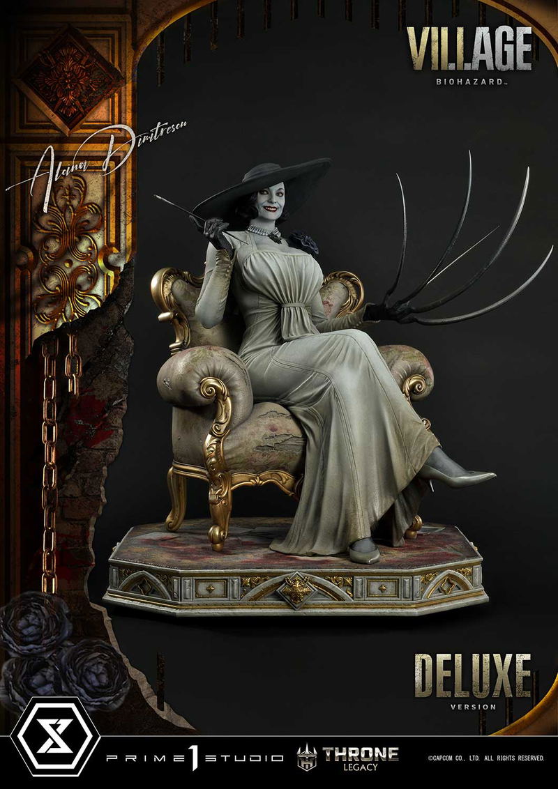 Throne Legacy Resident Evil Village 1/4 Scale Statue: Alcina Dimitrescu Deluxe Version image 8