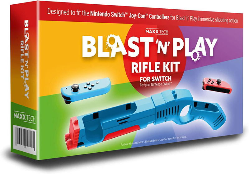 Maxx Tech Blast 'n' Play Rifle Kit For Switch