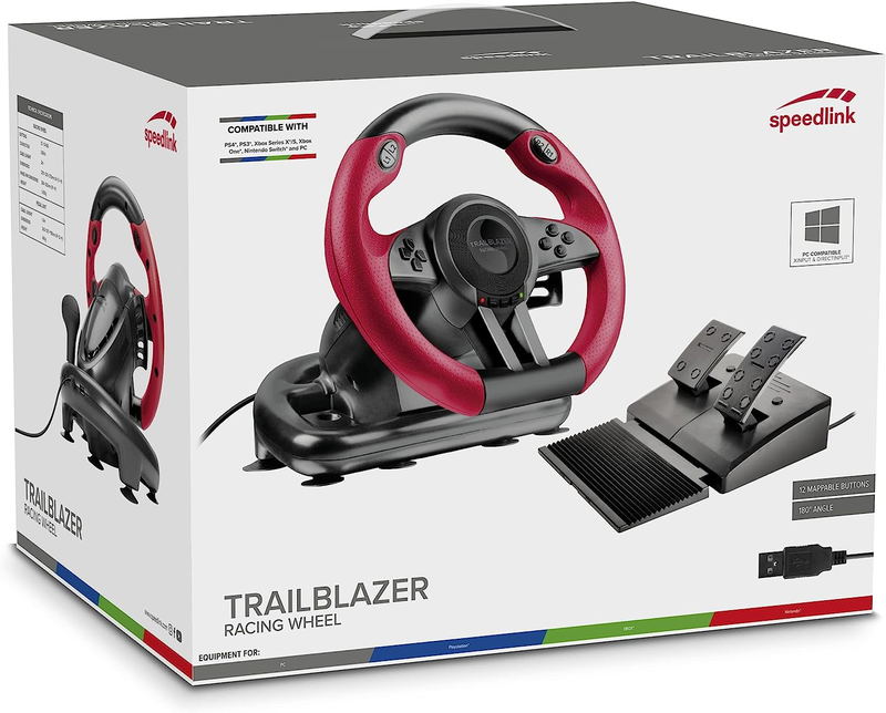 Speedlink Trailblazer Racing Wheel for PC / PS4 / PS3 /Xbox / Switch image 1