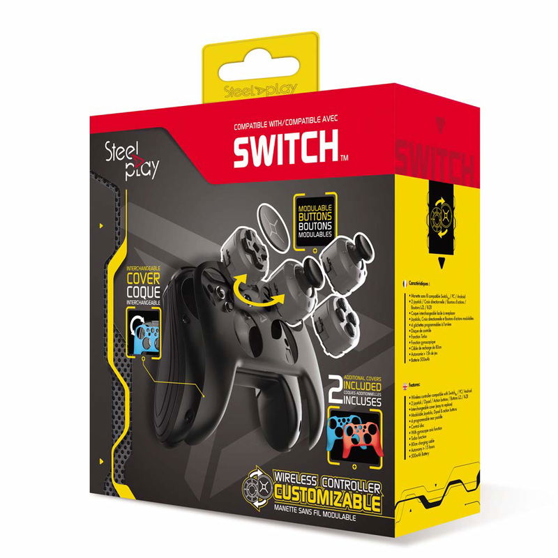 Steelplay - Customizable and Modular Wireless Controller for Switch image 1