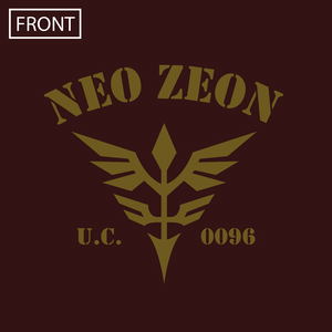 Mobile Suit Gundam Unicorn Neo Zeon Heavyweight T-shirt (Burgundy | Size S)_