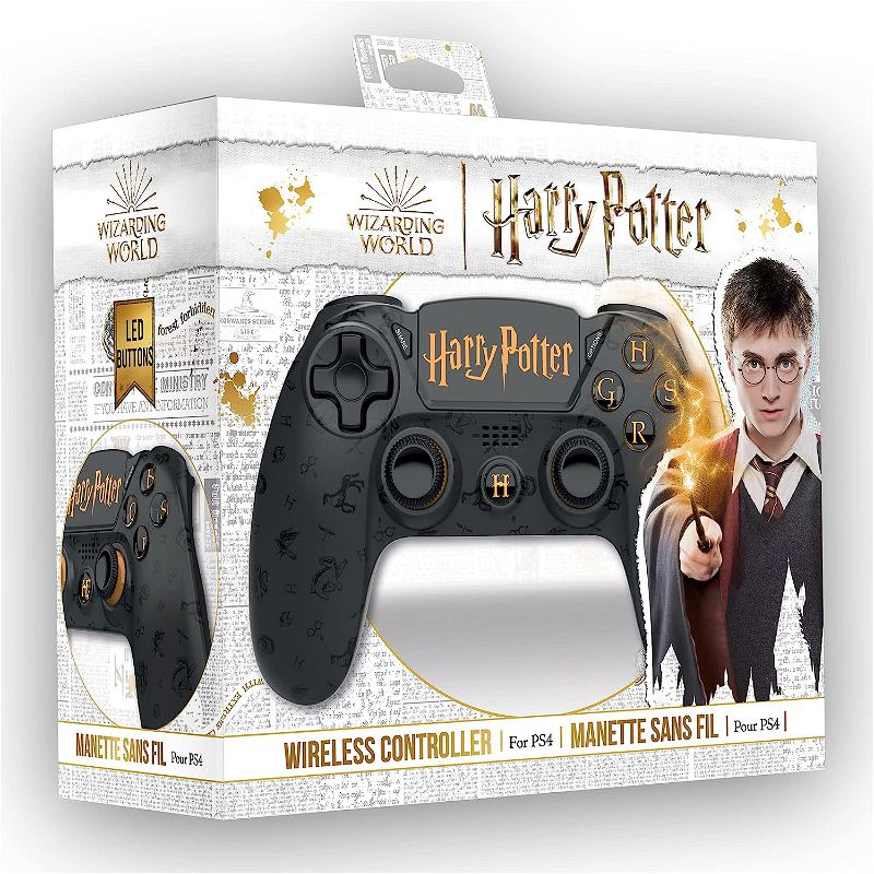 Freaks And Geeks Wireless Wizarding World Harry Potter for PS4 (Black) for  PlayStation 4