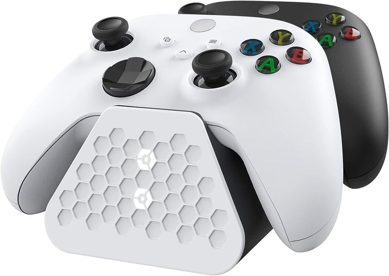Gioteck Wireless Controller Duo Charging Stand For Xbox Series X|S / Xbox One (White/Black) image 3
