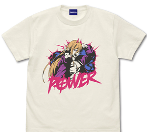 Chainsaw Man Power T-shirt (Vanilla White | Size L)_