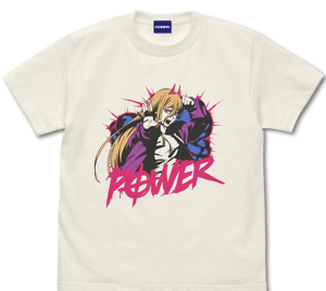 Chainsaw Man Power T-shirt (Vanilla White | Size XL)_