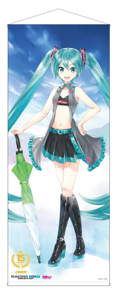 Hatsune Miku GT Project 15th Anniversary Life-size Tapestry 2009 Ver. image 1