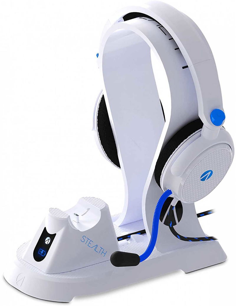 Stealth C6-400 All in One Headset, Dock, & Stand Bundle for PS5 (White) image 2