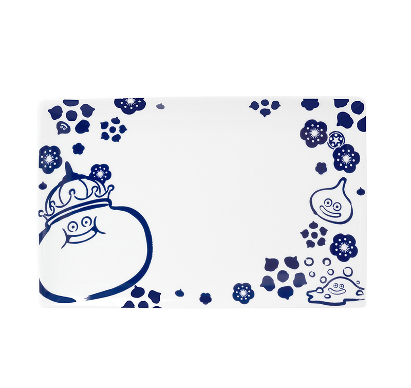 Dragon Quest Smile Slime Japanese Series Long Plate Blue (Re-run) image 1