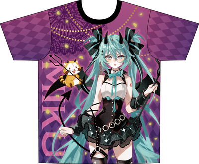 Hatsune Miku X Rascal The Raccoon 2023 Full Graphic T-shirt (Size L)