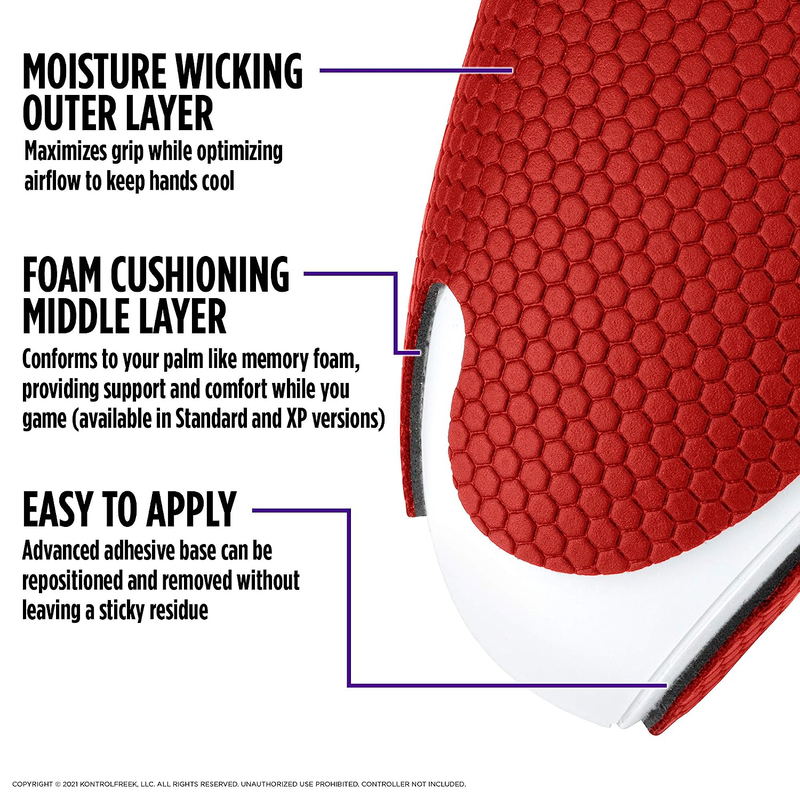 KontrolFreek Inferno Performance Grips for Xbox Series X (Red) image 5