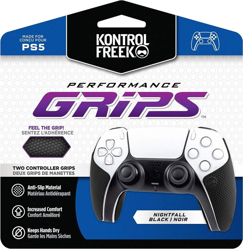KontrolFreek Performance Grips for PS5 (Nightfall Black) image 1