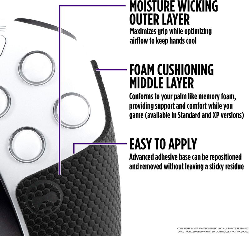 KontrolFreek Performance Grips for PS5 (Nightfall Black) image 3