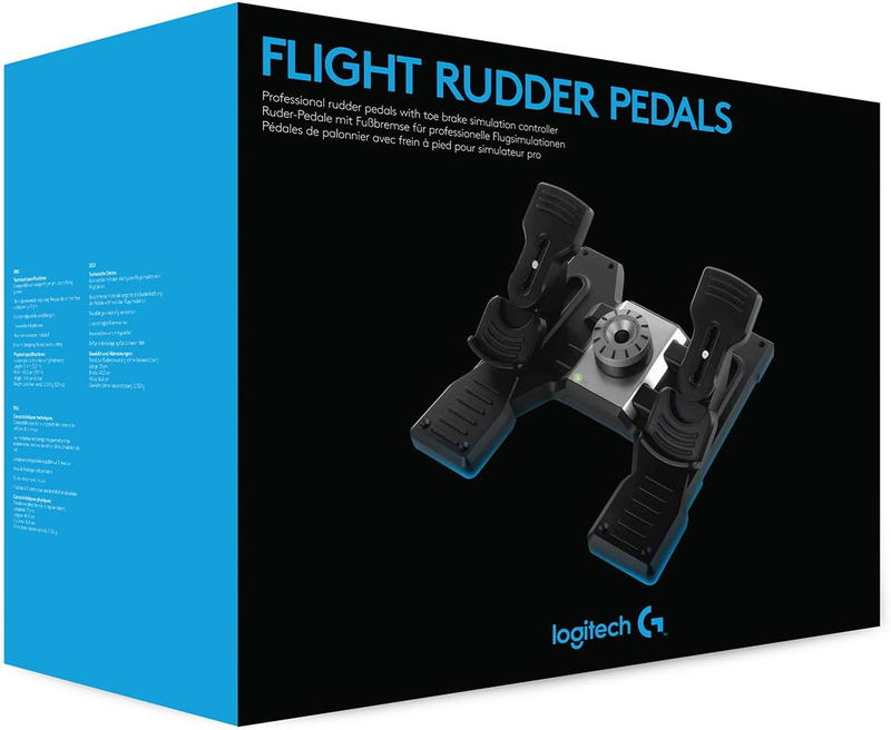 Logitech G Pro Flight Rudder Pedals for PC image 1