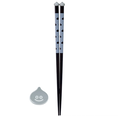 Dragon Quest Smile Slime Japanese Series Chopsticks & Chopstick Rest Set Gray (Re-run) thumbnail 1
