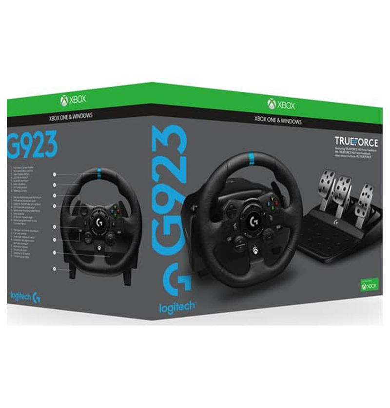 Logitech G923 Racing Wheel and Pedals for Xbox One / PC image 1