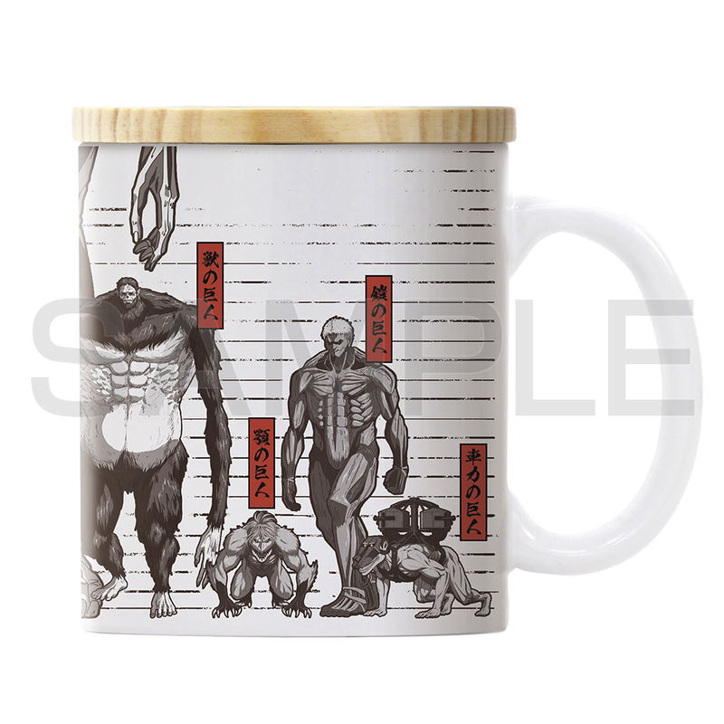 Attack On Titan Giant Figure Disparity Full Color Mug With Lid image 2