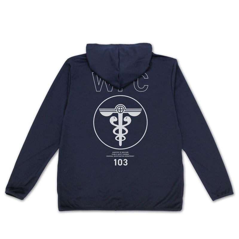Psycho-Pass Psychopath Providence Public Security Bureau Thin Dry Hoodie (Navy | Size M) image 2