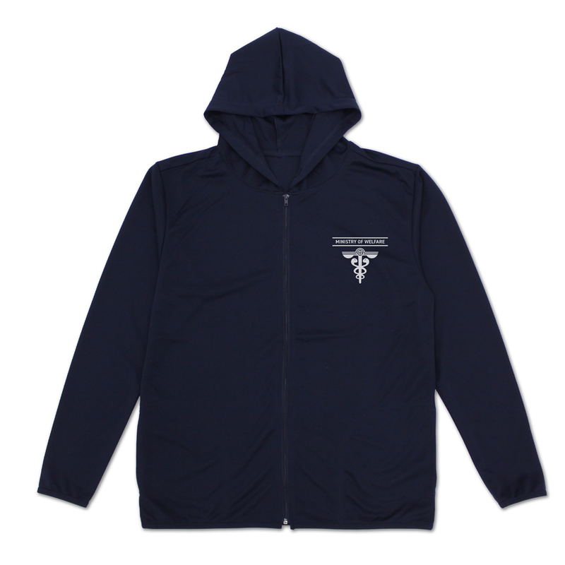 Psycho-Pass Psychopath Providence Public Security Bureau Thin Dry Hoodie (Navy | Size S) image 1