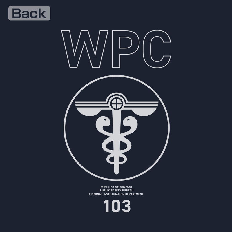 Psycho-Pass Psychopath Providence Public Security Bureau Thin Dry Hoodie (Navy | Size S) image 4