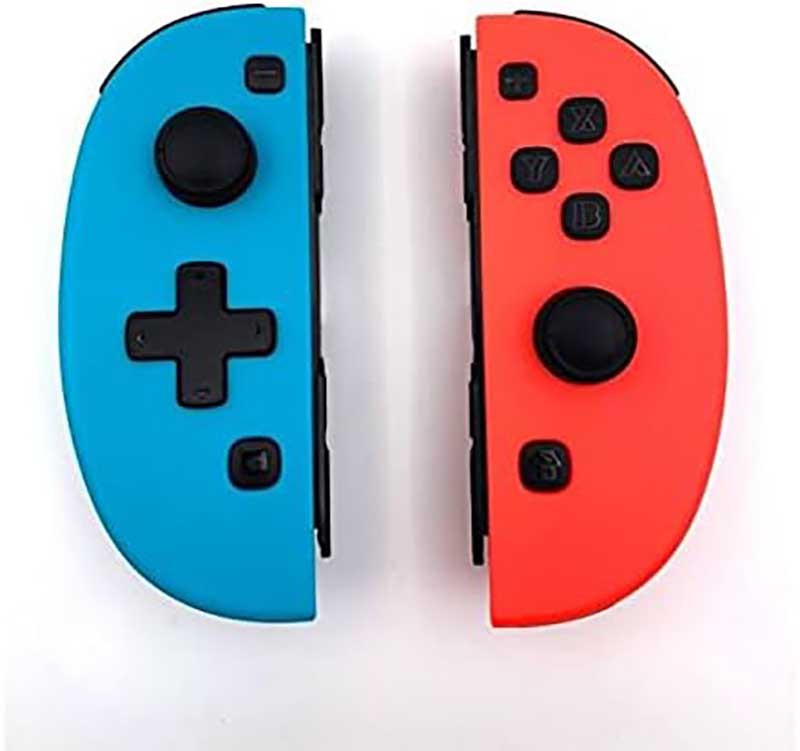 Meglaze - Wireless Controllers Joy-Con Controllers for Nintendo Switch (Neon Blue/Neon Red) image 1
