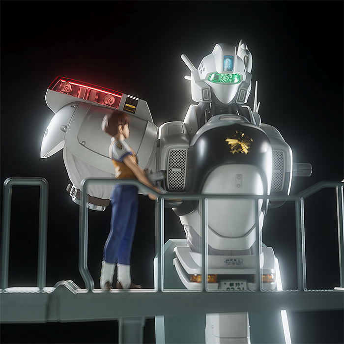 Mobile Police Patlabor PLAMAX MF-75 1/20 Scale Plastic Model Kit: Minimum Factory Machine Bust Collection Izumi Noa with Alphonse image 5