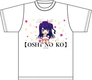 Oshi No Ko Puchichoko Graphic T-shirt Ai White Dress_