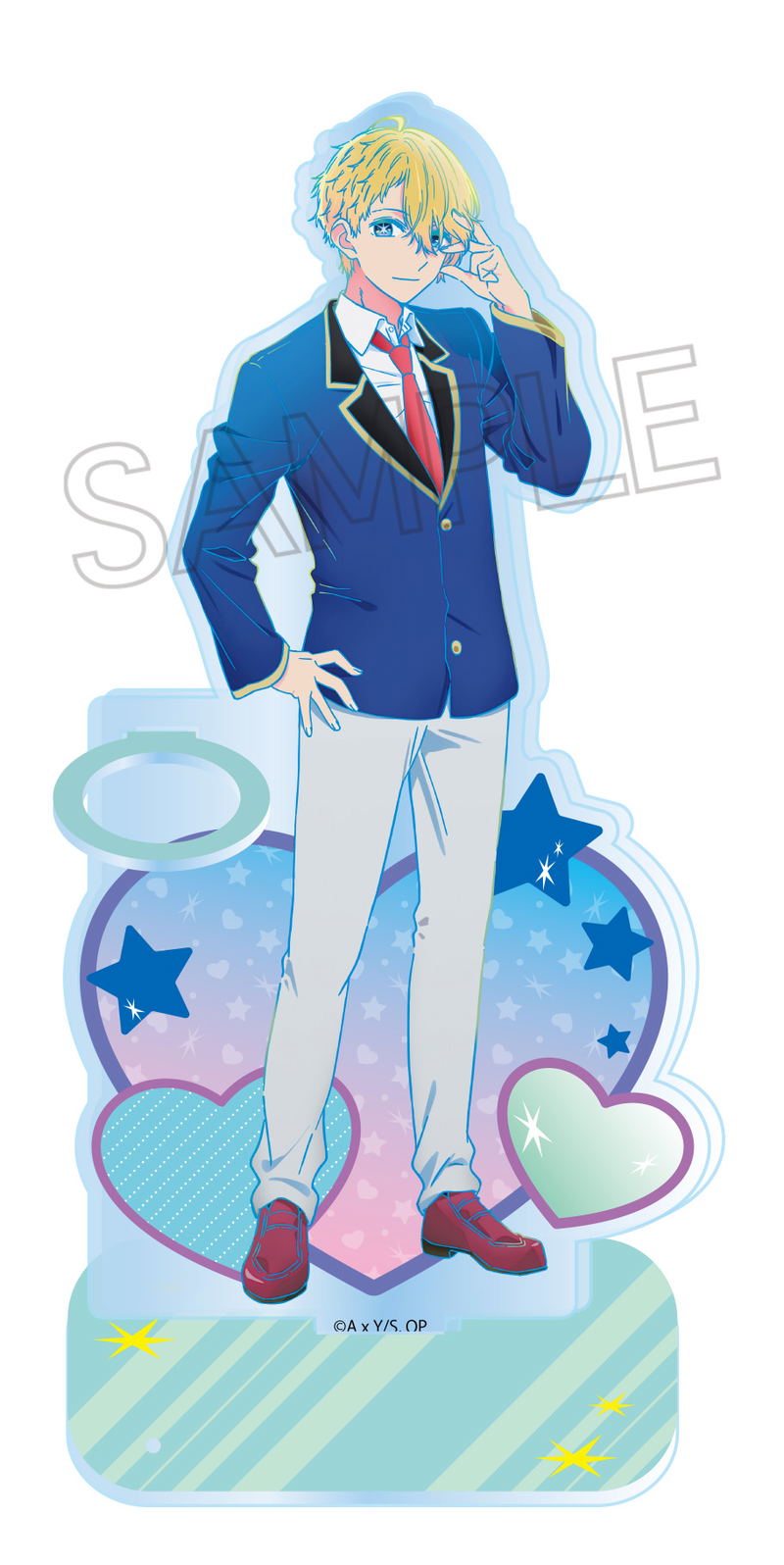 Oshi no Ko Vivid Line Acrylic Pen Stand Aqua image 1