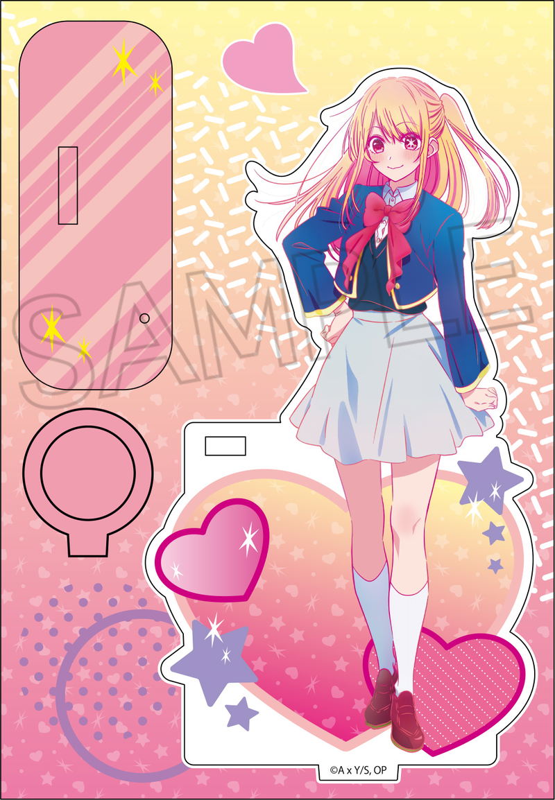 Oshi no Ko Vivid Line Acrylic Pen Stand Ruby image 2