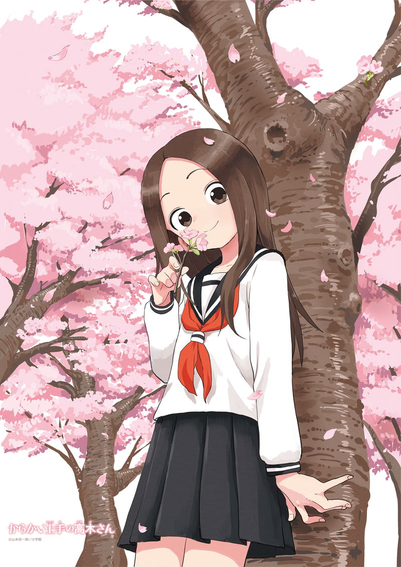 Teasing Master Takagi-san B2 Tapestry Cherry Blossom image 1