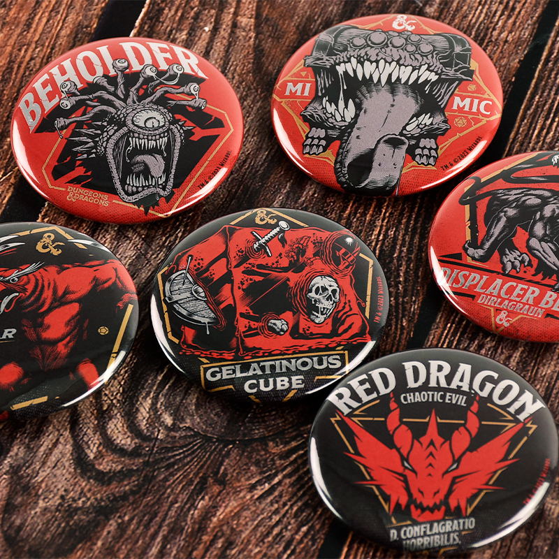 Dungeons and Dragons Badge (Set of 6 Pieces) image 8