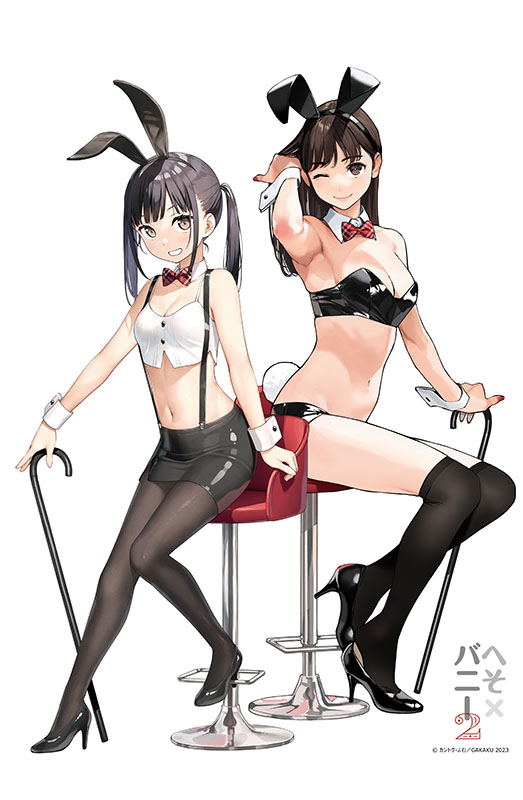 GAKAKU Collection "Heso x Bunny 2" 10 Yom & Kantoku B2 Tapestry Oheso Ver. image 1