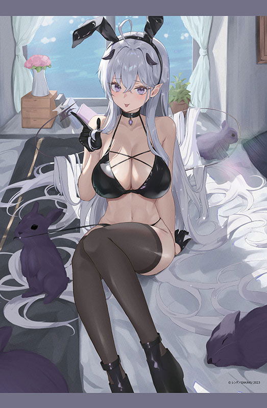 GAKAKU Collection "Heso x Bunny 2" 34 renge B2 Tapestry Oheso Ver. image 1