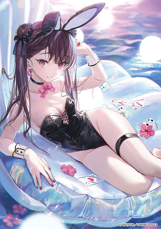 GAKAKU Collection "Heso x Bunny 2" 39 Karukarume A5 Acrylic Plate Bunny Ver. image 1