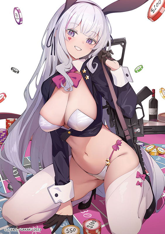 GAKAKU Collection "Heso x Bunny 2" 46 Shimanun A5 Acrylic Plate Oheso Ver. image 1