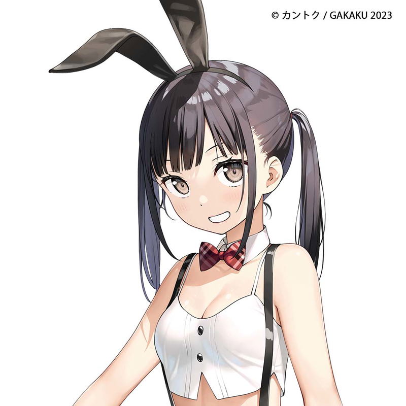 GAKAKU Collection "Heso x Bunny 2" 64 Kantoku Mini Square Plate image 1
