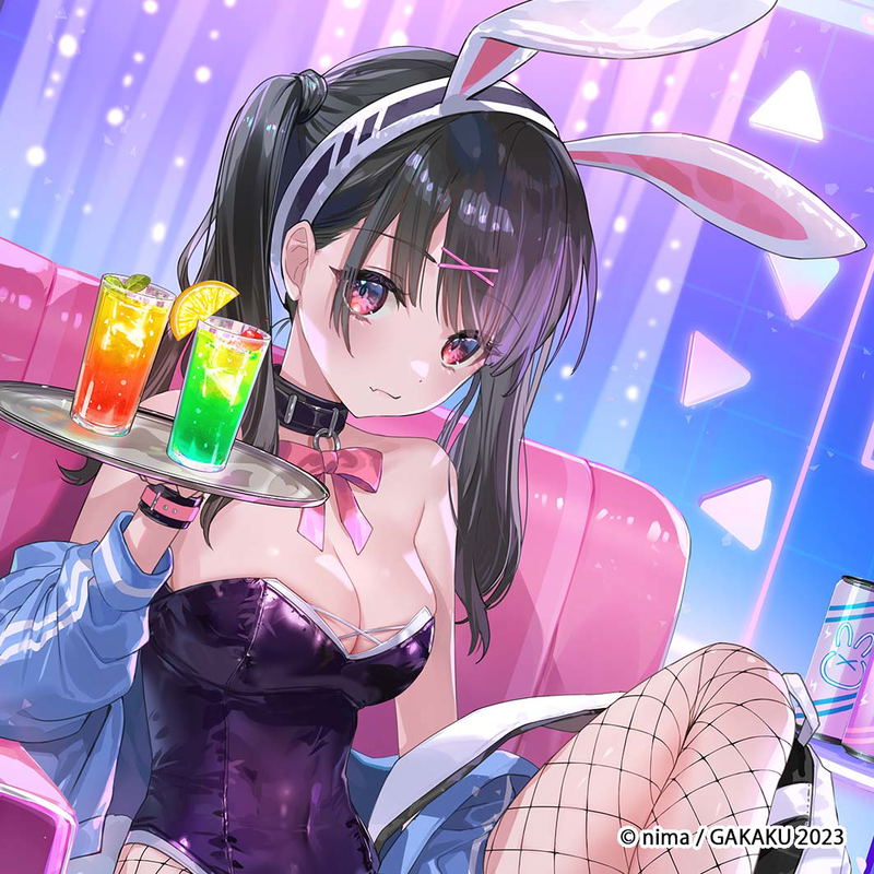 GAKAKU Collection "Heso x Bunny 2" 68 Hironi Mini Square Plate image 1