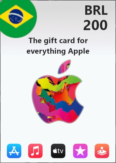iTunes 200 BRL Gift Card  Brazil Account digital - Bitcoin & Lightning  accepted