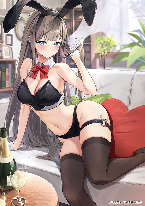GAKAKU Collection "Heso x Bunny 2" 54 Hamanashi A5 Acrylic Plate Oheso Ver. image 1
