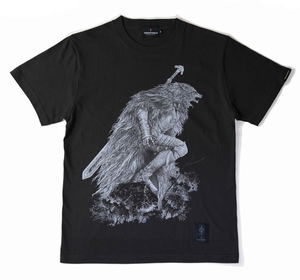 Elden Ring x Torch Torch T-shirt Collection: Blaidd the Half-Wolf Ink Black (M Size)_